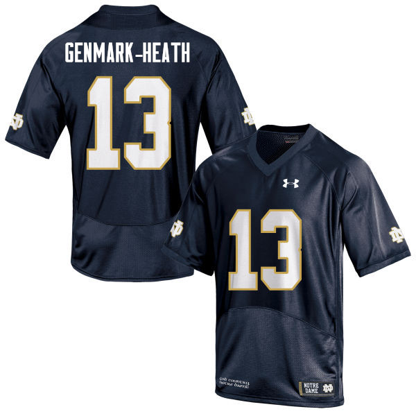 Men #13 Jordan Genmark-Heath Notre Dame Fighting Irish College Football Jerseys Sale-Navy